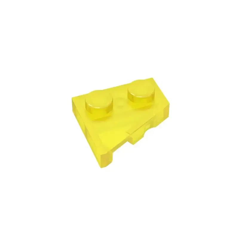 Color: Dark Red - Gobricks 10PCS Parts Wedge, Plate 2 x 2 Left Compatible with 24307 pieces of children's toys Building Blocks Educatonal Techni