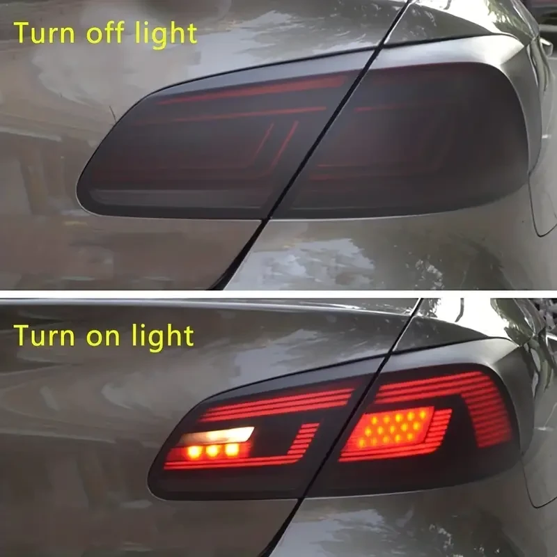 30cmX100cm Matte Smoked Black Vinyl Tint Sticker - Headlights & Taillights Light Film Set