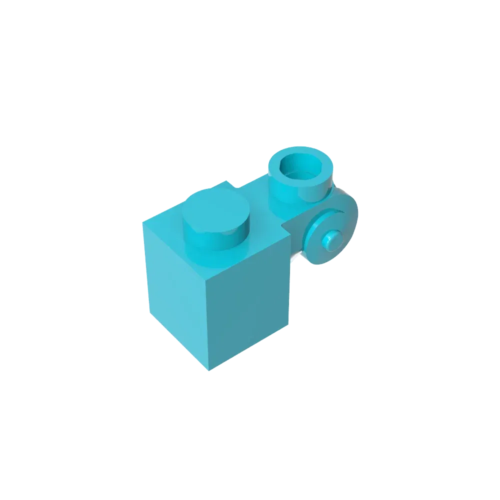 Color: black - Gobricks GDS-M150 Brick Special 1 x 1 with Scroll with Open Stud compatible with lego 20310 Assembles Building Blocks
