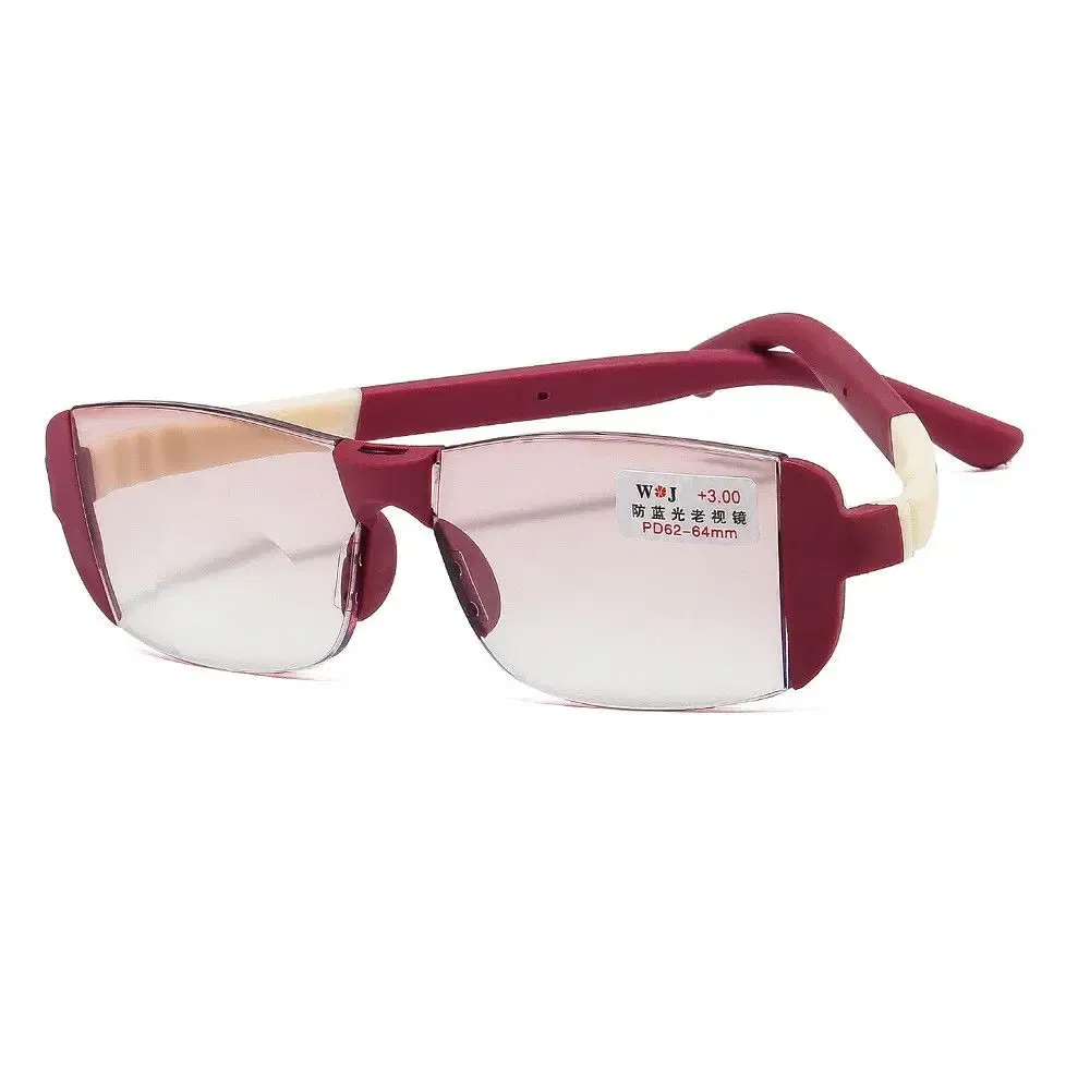 Frame Color: green, Eye Prescription: +100 - Fashion Anti-Blue Light Reading Glasses Urltra-Light Eye Protection Men Women Elegant Comfortable Eyeglasses Unisex Glasses