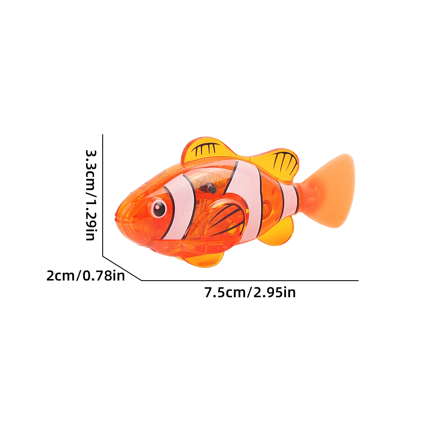 Color: Red - Children's Water Playing Electronic Fish Sensing Luminescent Toy Shower Shower Shower Swimming Swinging Fish