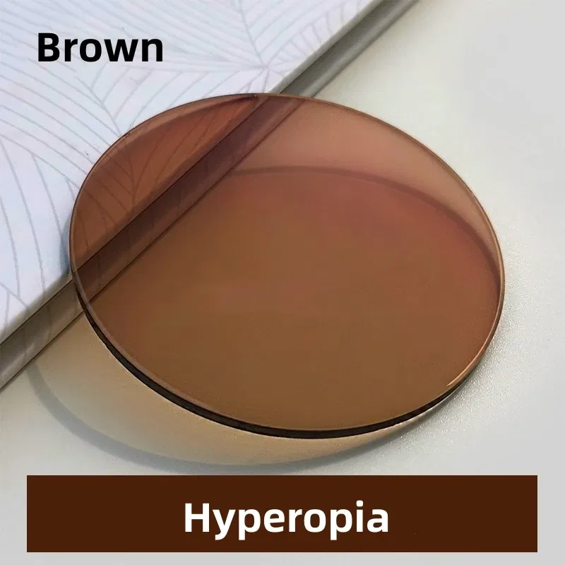 Lenses Color: black, Lens Index: 1.56 - FIRADA 1.56 1.61 1.67 1.74CR-39 Scratch-Resistant Aspherical Optical Prescription Myopia Reading Photochromic Sunglasses Lens