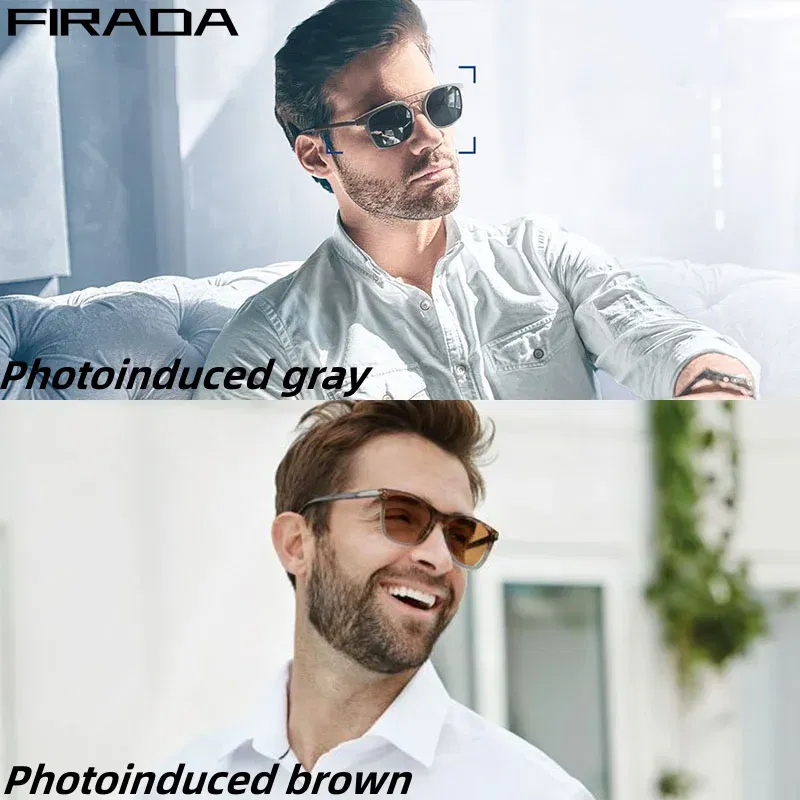 Lenses Color: black, Lens Index: 1.56 - FIRADA 1.56 1.61 1.67 1.74CR-39 Scratch-Resistant Aspherical Optical Prescription Myopia Reading Photochromic Sunglasses Lens