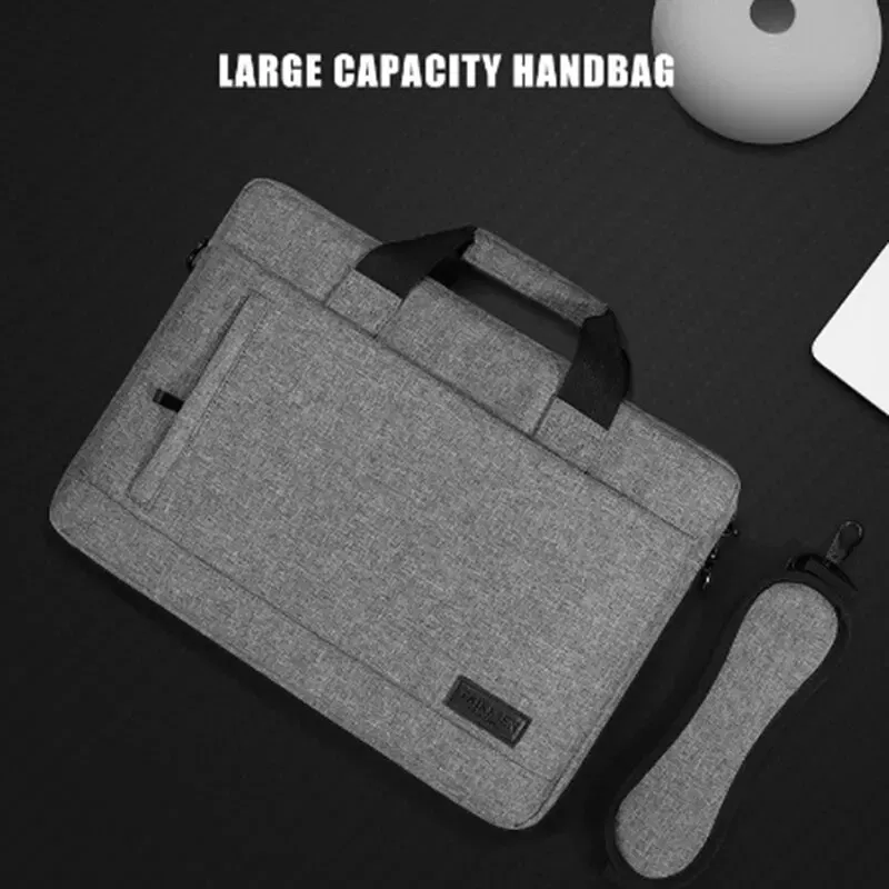 Size: 17-inch, Color: Black - Business Laptop Bag Case Shoulder Tote Bag Notebook Bag Briefcase For 13 15 17 Inch Macbook Air Pro HP Huawei Asus Dell