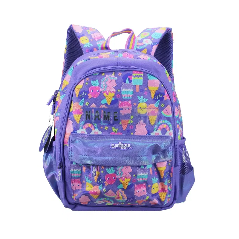 Color: black - Australia smiggle original children's schoolbag girls Gabby shoulder backpack Kawaii 3-7 year modeling bags 14 inch