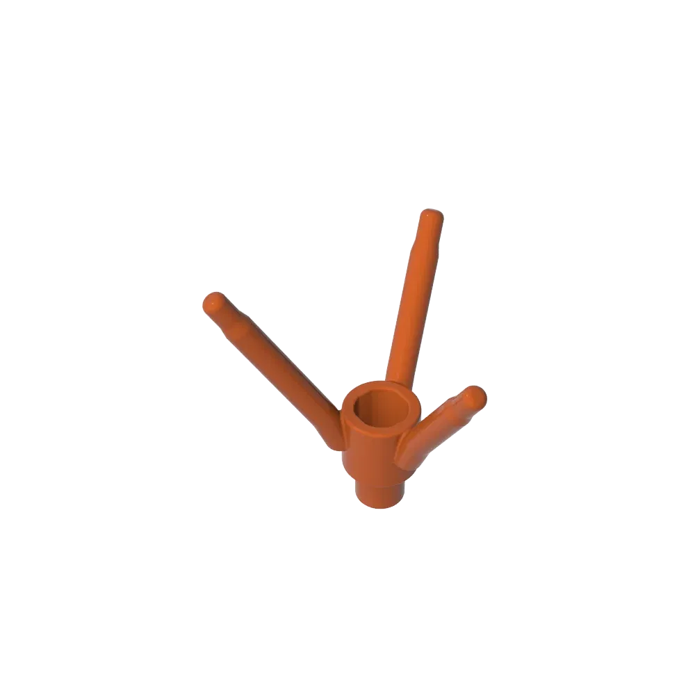 Color: green - Gobricks GDS-90486 Plant, Flower Stem with Bottom Pin compatible with lego 24855 Assembles Building Blocks children's toys