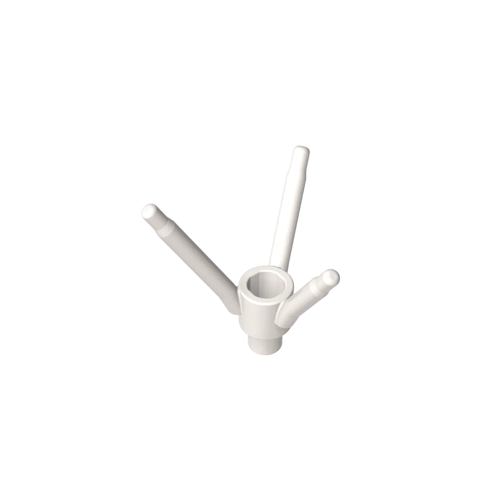 Color: green - Gobricks GDS-90486 Plant, Flower Stem with Bottom Pin compatible with lego 24855 Assembles Building Blocks children's toys
