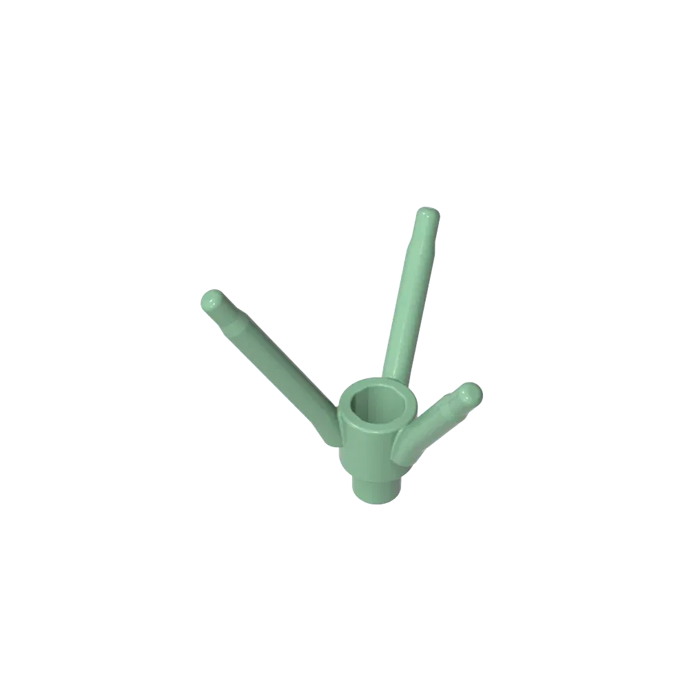 Color: green - Gobricks GDS-90486 Plant, Flower Stem with Bottom Pin compatible with lego 24855 Assembles Building Blocks children's toys