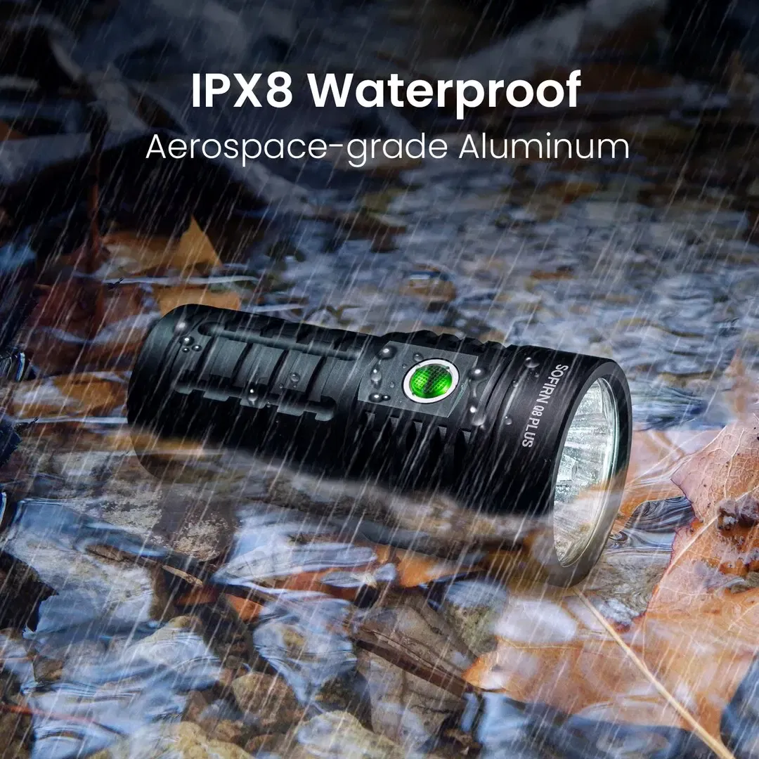 Emitting Color: changeable, Size: M, Ships From: Russian Federation - Sofirn Q8 Plus Super Powerful LED Flashlight 16000lm USB C Rechargeable 21700 Anduril 2.0 Torch XHP50B Reverse Charging