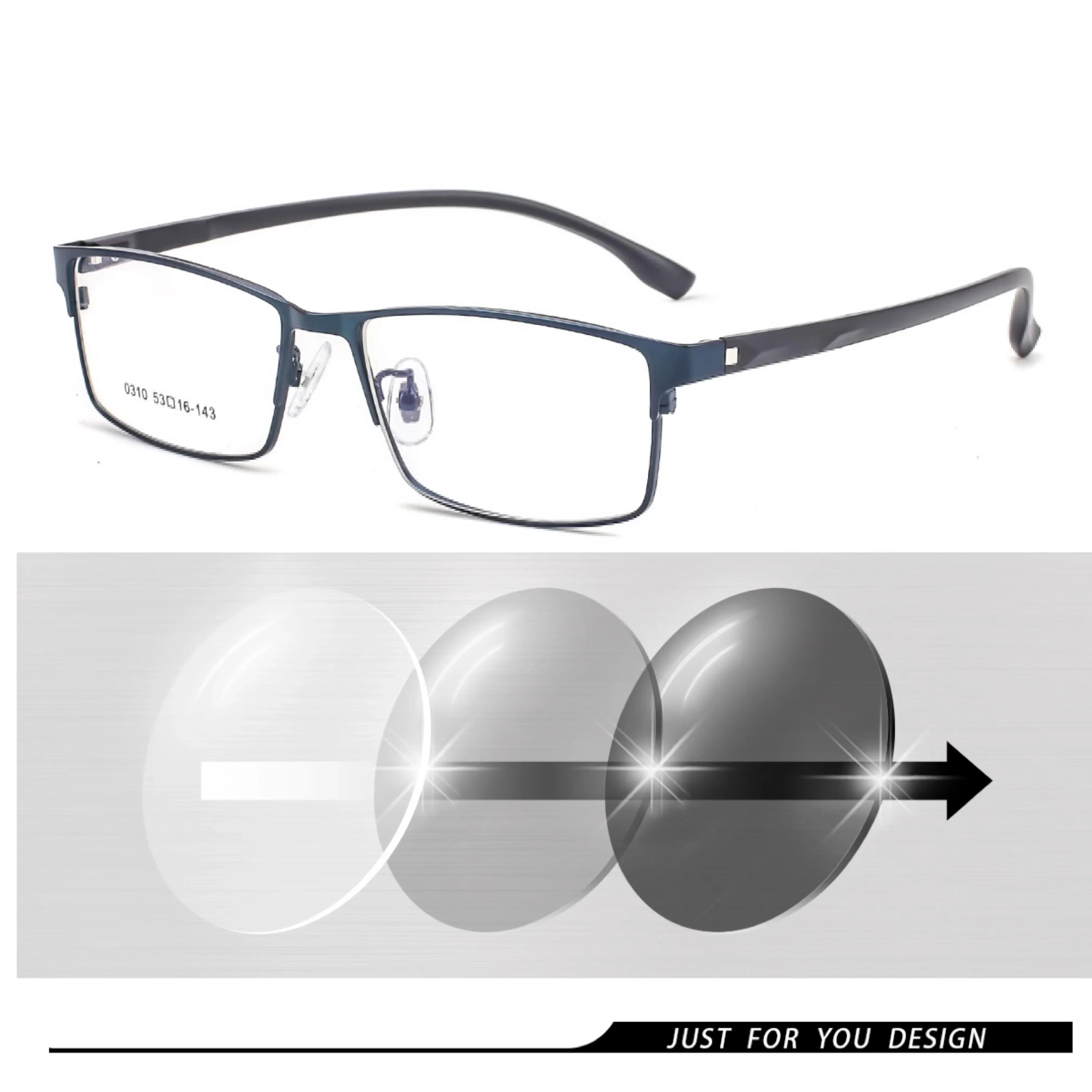 Frame Color: Khaki, Ships From: CHINA, Eye Prescription: 0 - New Finished Myopia Sun Photochromic Glasses Fashion Chameleon Gray Lens Metal Legs With Degrees Sunglasses -1 -1.5 -2.0 -2.5 -3
