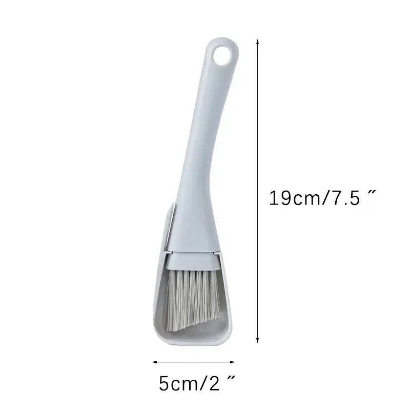 Color: Blue - 2Pcs Window Groove Cleaning Brush Windows Slot Cleaner for Door Floor Gap Keyboard Brush+Dustpan Household Cleaning Tools Kit