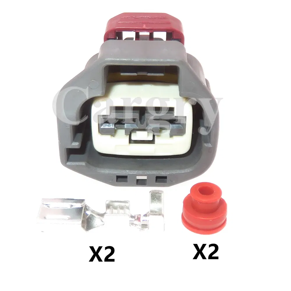 Color: black - 1 Set 2P 7282-5596-10 Car Large Current Connector 7283-5596-10 AC Assembly Automobile Waterproof Electric Wire Socket