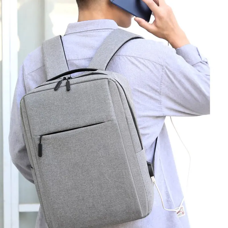 Color: black, Size: 16 inches - 2024 New Versatile Business Bag USB Rechargeable School Bag Waterproof Laptop Bag Backpack