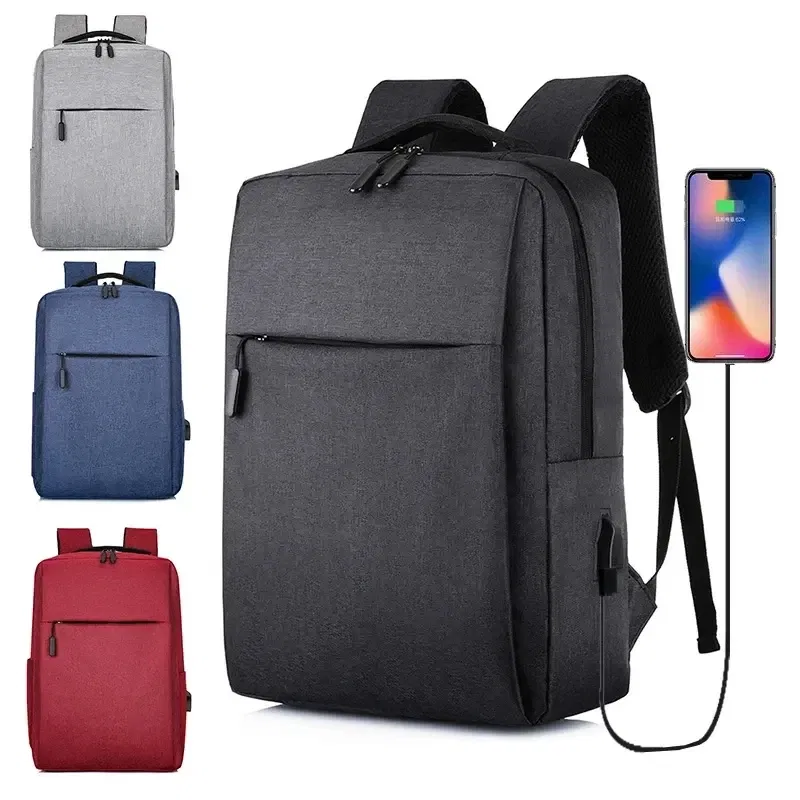 Color: black, Size: 16 inches - 2024 New Versatile Business Bag USB Rechargeable School Bag Waterproof Laptop Bag Backpack