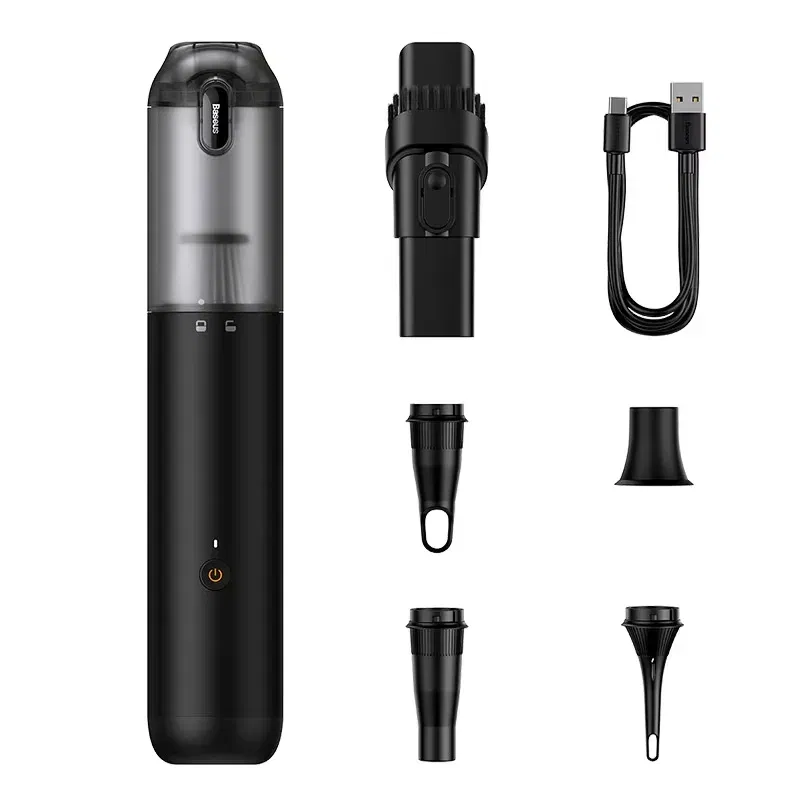 Color: Blue - Baseus Car Vacuum Cleaner with 12000Pa Powerful Suction Rechargeable Wireless Cleaner Handheld Airflow Pump For Car Home Office