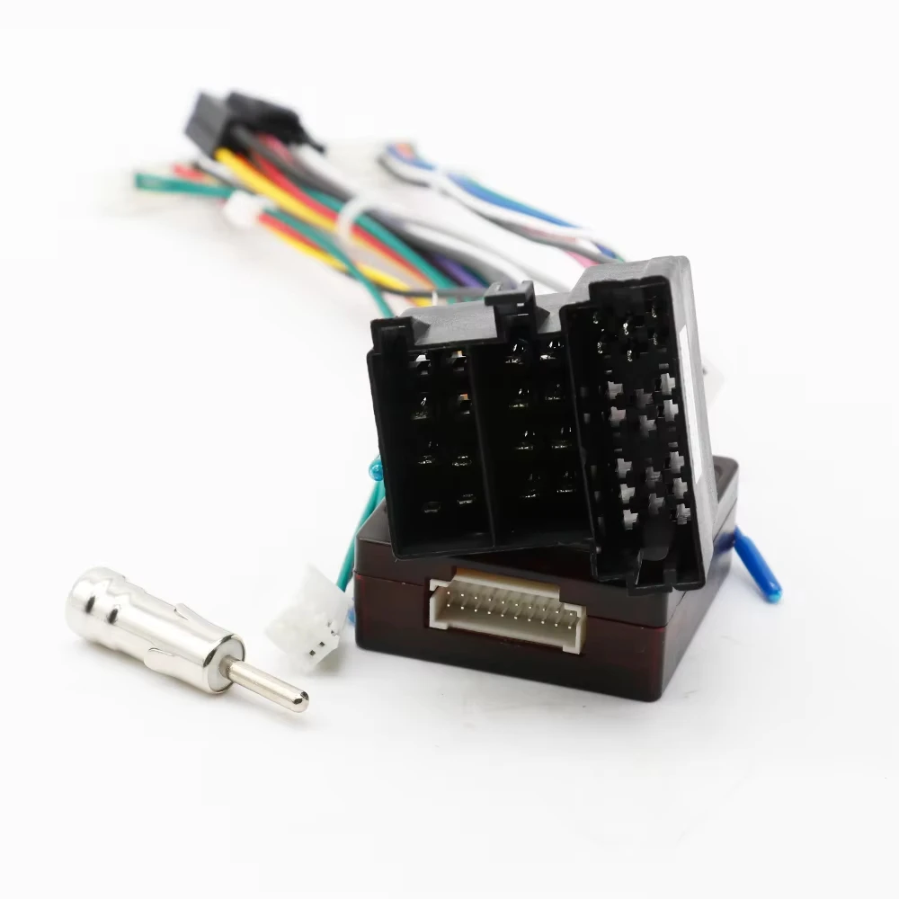 Color Name: WHITE - Car 16pin Wiring Harness Adapter Canbus Box Decoder Radio Power Cable For Renault Logan Sandero Duster Symbol RP5-RN-101
