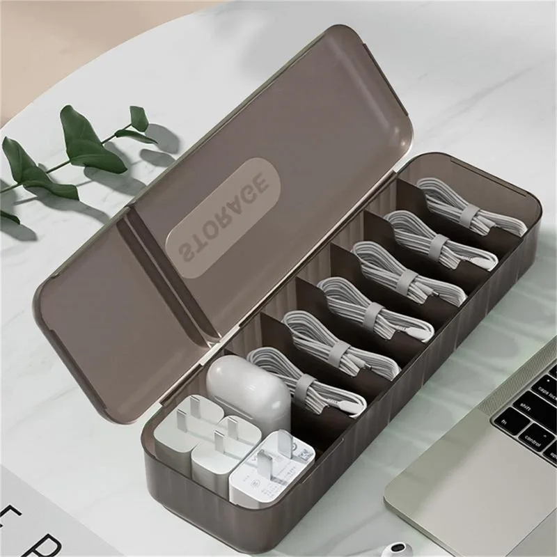 Color: green - Nordic Plug Board Storage Box Cable Wire Organizer Case Socket Wireless WiFi Router Bracelet Desktop Data Line Plug Holder Shelf