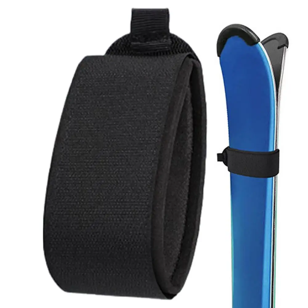 Color: black, Ships From: CHINA - Adjustable Snowboard nylon strap Ski Wraps Straps Snowboard Fasteners Accessories EVA Protective Pads Snowboard binding Straps