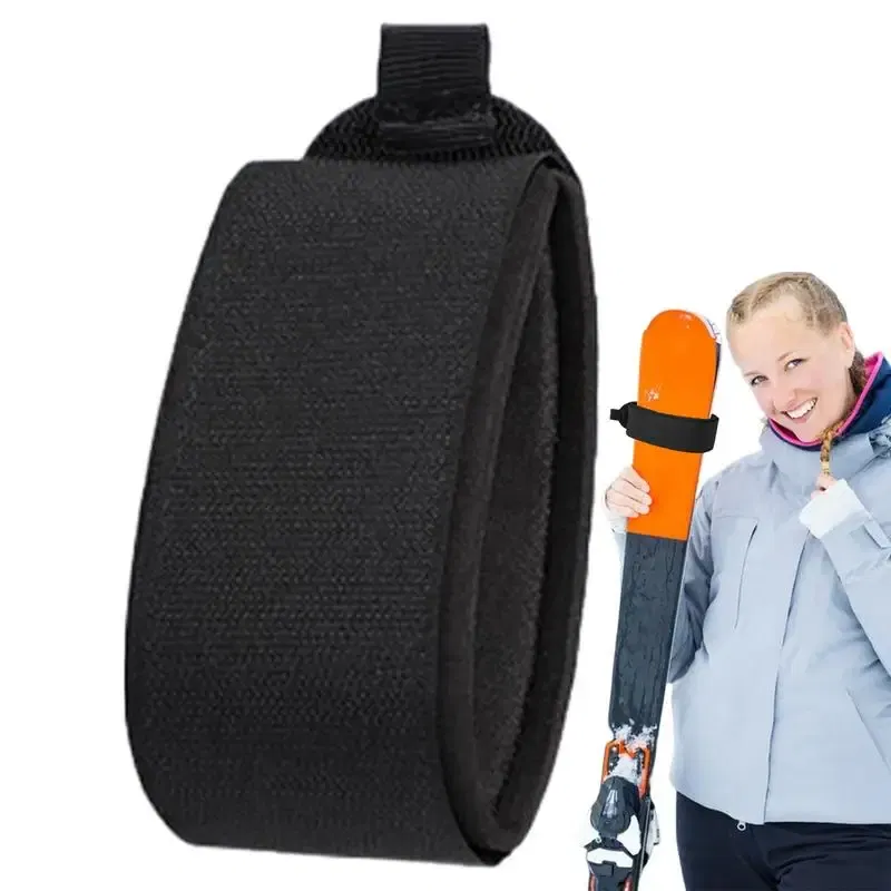 Color: black, Ships From: CHINA - Adjustable Snowboard nylon strap Ski Wraps Straps Snowboard Fasteners Accessories EVA Protective Pads Snowboard binding Straps