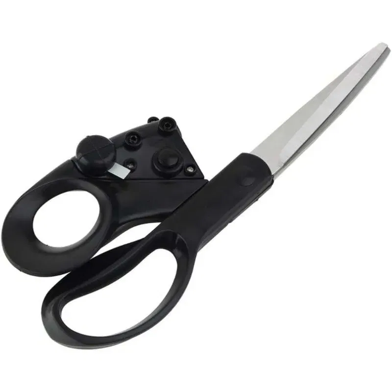 Color Name: Blue - Professional sewing laser guided scissors suitable for cutting and direct cutting of household crafts packaging 1/2PCS