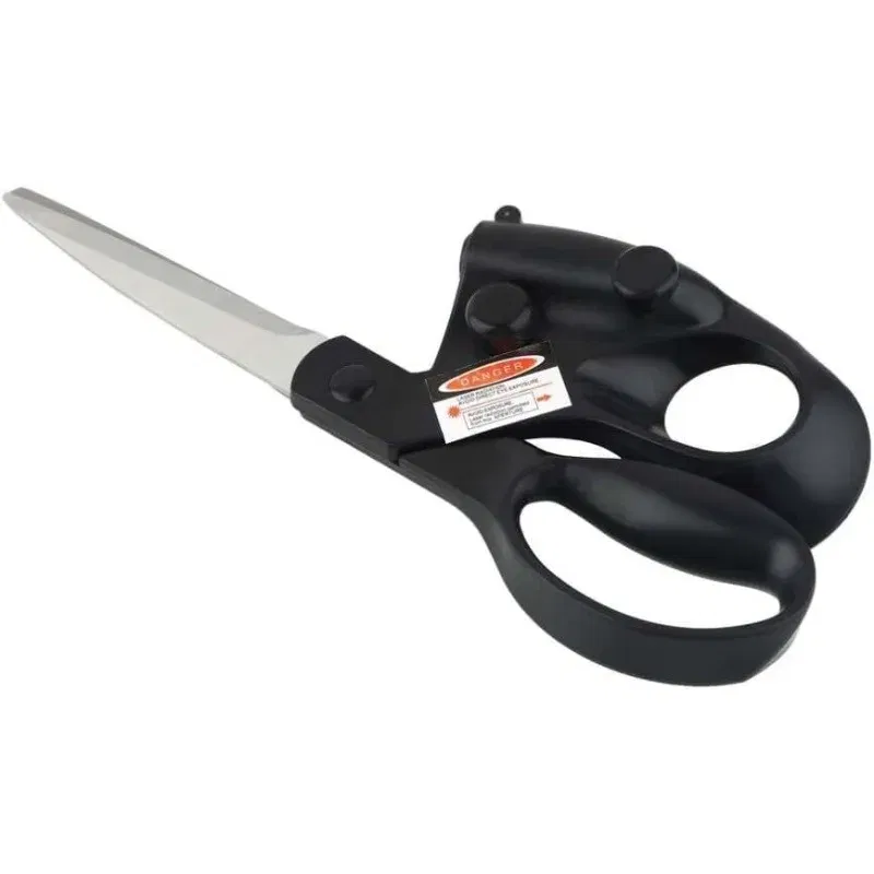 Color Name: Blue - Professional sewing laser guided scissors suitable for cutting and direct cutting of household crafts packaging 1/2PCS