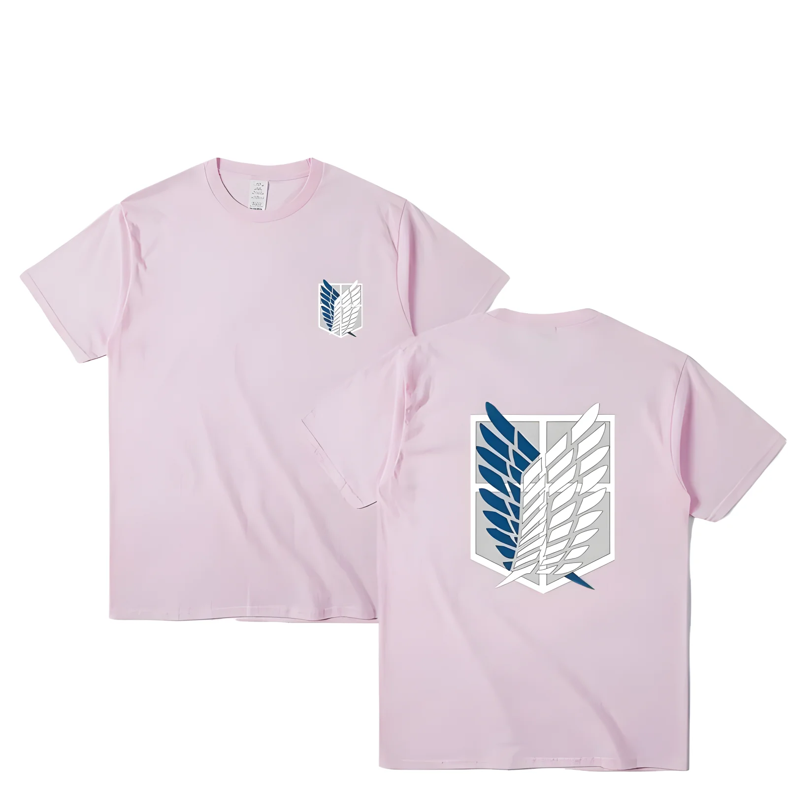 Color: Yellow, Size: S - Attack on Titan T-shirt Wings of Freedom Short Sleeve Ackerman Mikasa Eren Jaeger Men Cotton Tops Summer Oversized O-Neck Tee