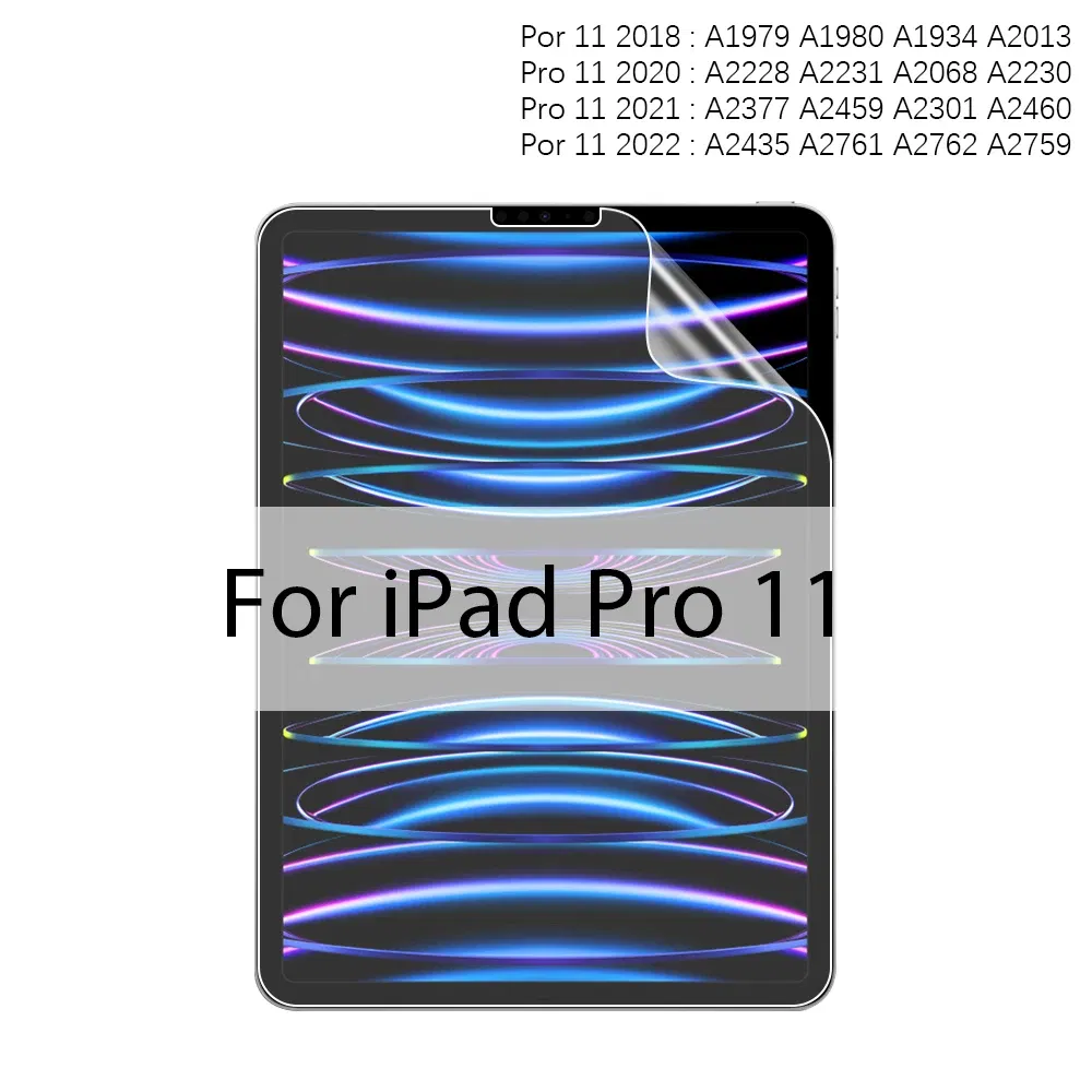Color: Yellow - Like Paper Film Screen Protector For Ipad Pro 13 12.9 11 2024 10th Generation Air 4 5 9th 8th 7th 10.2 Mini 6 Matte Film Writer