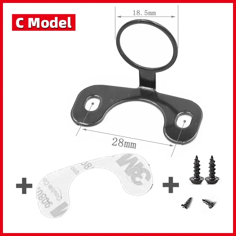 Color Name: Silver - Universal Car Rear Camera Mounting Bracket Black Stainless Steel Holder Case For DVR/Rearview/Back Up/Reserve Camera