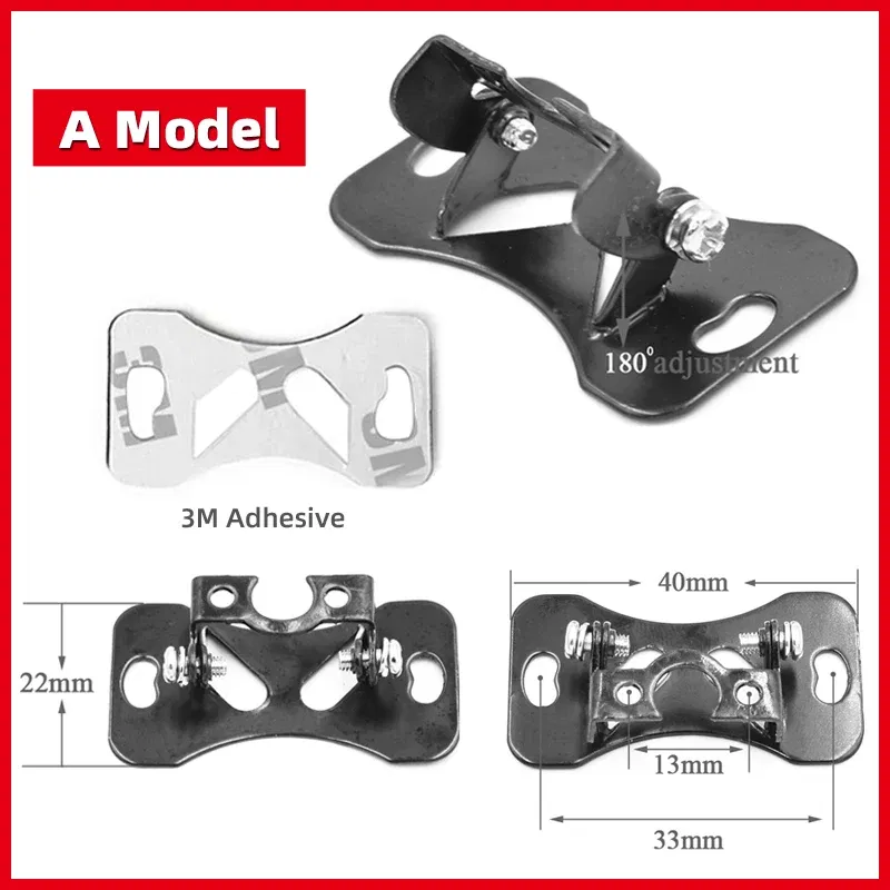 Color Name: Silver - Universal Car Rear Camera Mounting Bracket Black Stainless Steel Holder Case For DVR/Rearview/Back Up/Reserve Camera