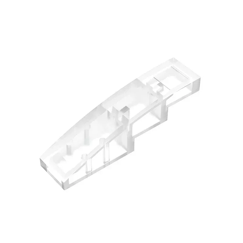 Color: SKY BLUE - Gobricks GDS-658 Slope, Curved 4 x 1 compatible with lego 11153 61678 pieces of children's DIY Educational Building Blocks