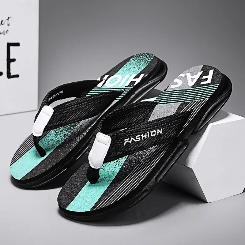 Color: Red, Shoe Size: 41 - Summer Men's Flip-flops Massage Granule Men Slippers Comfortable Beach Sandals Men Casual Shoes House Flip Flops Bathroom Shoes