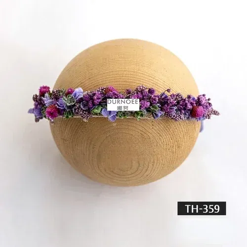 Color: Clear - Baby Headband Newborn Photography Flower Headbands Baby Photo Infant Headwear
