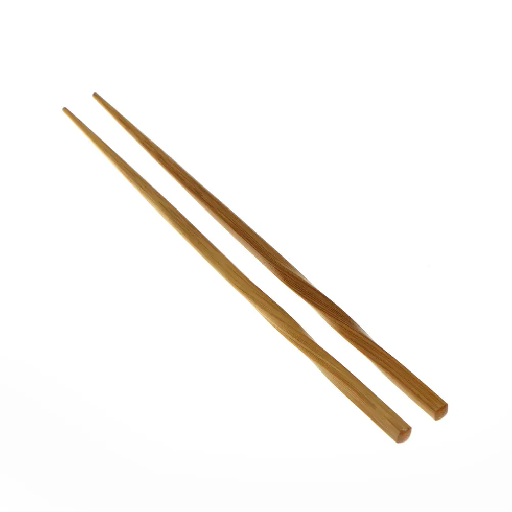 24cm Handmade Natural Wavy Wood Chopsticks Healthy Chinese Chop Sticks Reusable Hashi Sushi Food Stick Gift Tableware