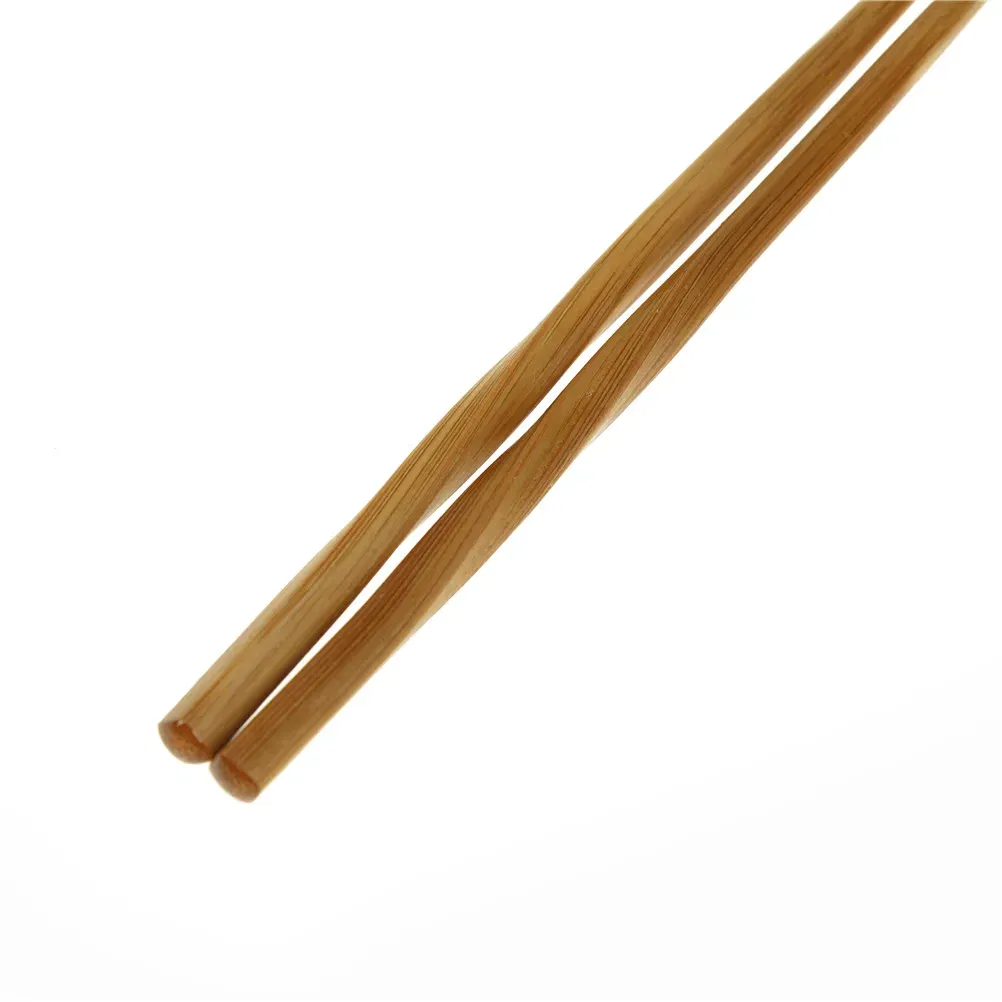 24cm Handmade Natural Wavy Wood Chopsticks Healthy Chinese Chop Sticks Reusable Hashi Sushi Food Stick Gift Tableware
