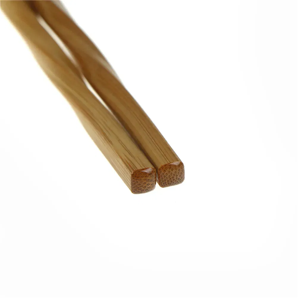 24cm Handmade Natural Wavy Wood Chopsticks Healthy Chinese Chop Sticks Reusable Hashi Sushi Food Stick Gift Tableware