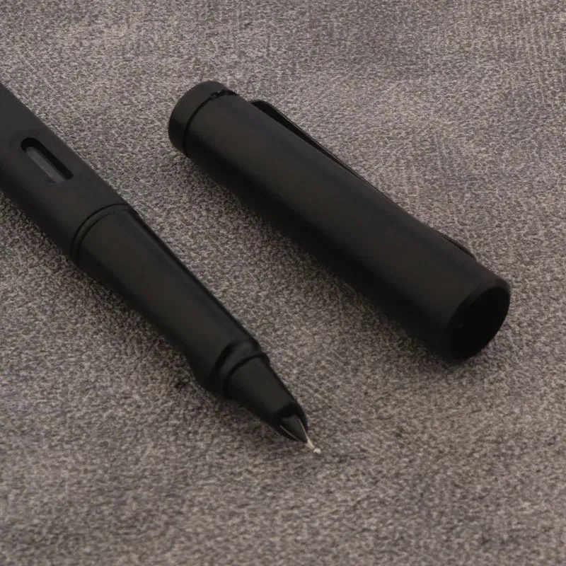 Color: Red - 1pc Naginata Fountain Pen Matte Blue Handmade Grinding 1.5mm Nib Business Office School Supplies Writing Pens