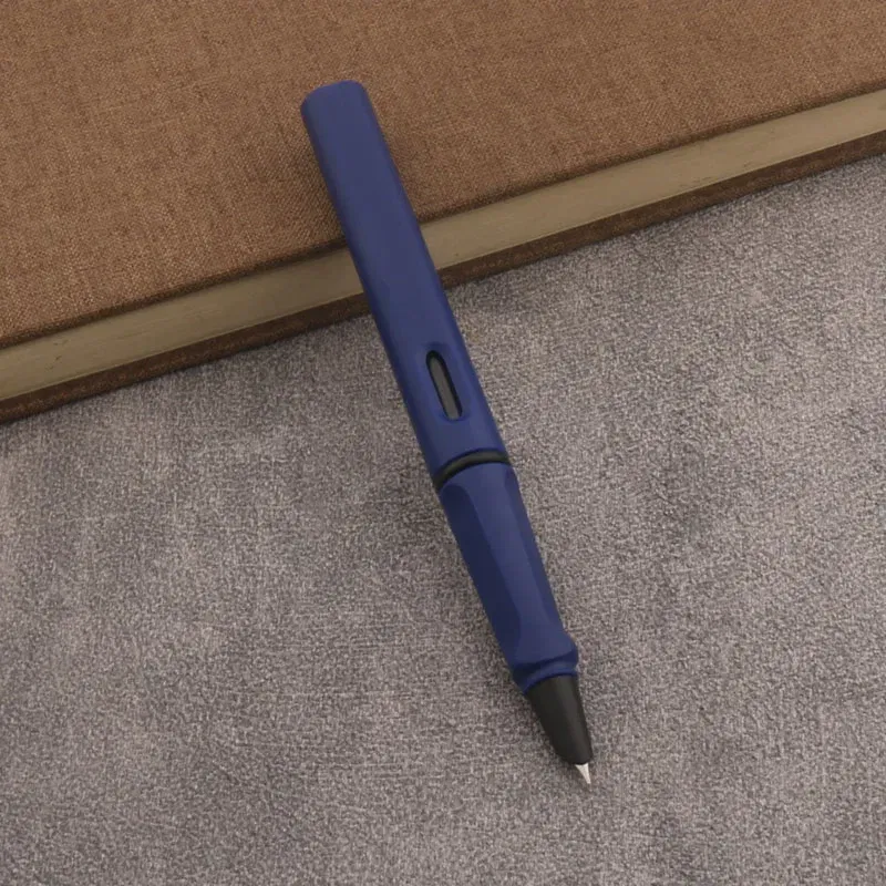 Color: Red - 1pc Naginata Fountain Pen Matte Blue Handmade Grinding 1.5mm Nib Business Office School Supplies Writing Pens