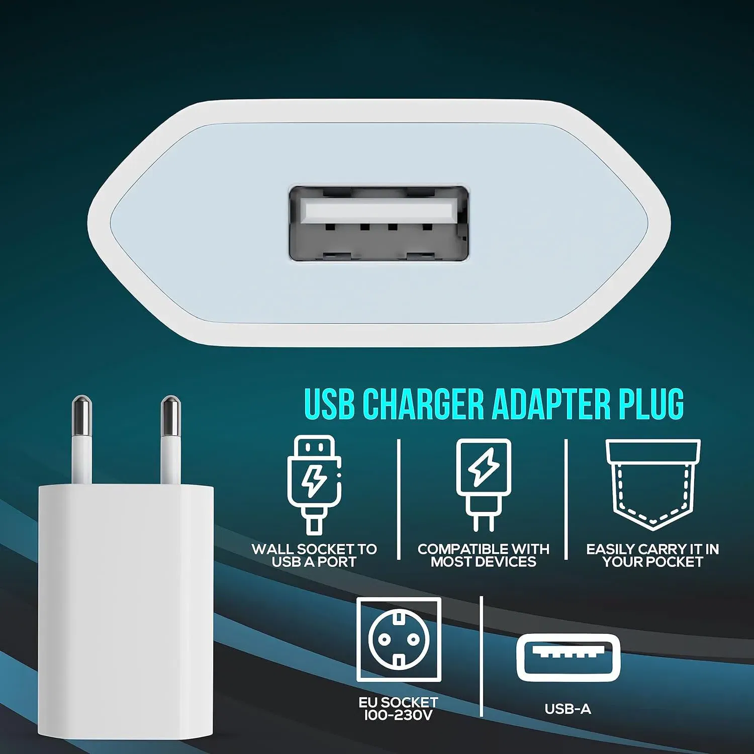Plug Type: DE - 1/3/5/10pcs 5V 1A Eu AC Home Travel USB Wall Charger For IPhone 6 7 8 plus x xr 11 12 13 14