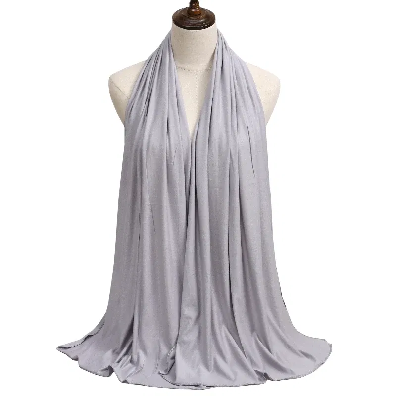 Color: Blue, Ships From: CHINA - New Jersey Womens Muslim Ramadan Fashion Modal Cotton Jersey Hijab Womens High Quality Solid Color Soft Hijab Long African Scarf