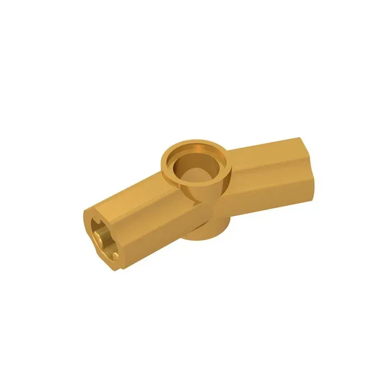 Color: Silver - Gobricks GDS-918 Technical, Axle and Pin Connector Angled #3 - 157.5 degrees compatible with lego 32016 Building Blocks