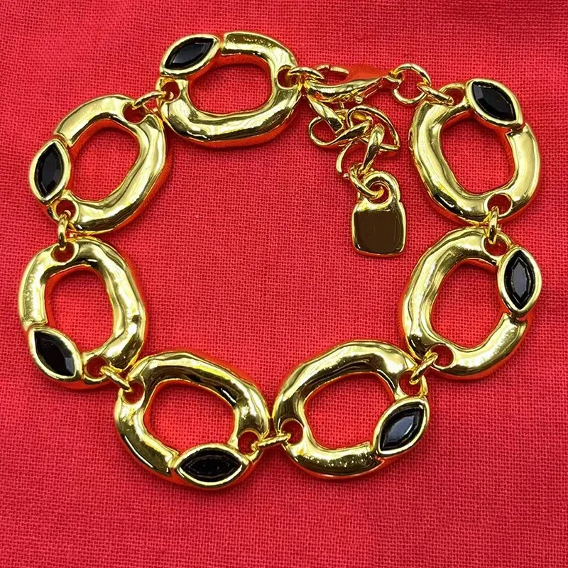 Metal Color: Antique Copper Plated - gift of New Hot Spanish jewelry lightweight luxury jewelry bracelet ladies party exquisite accessories high-quality gifts