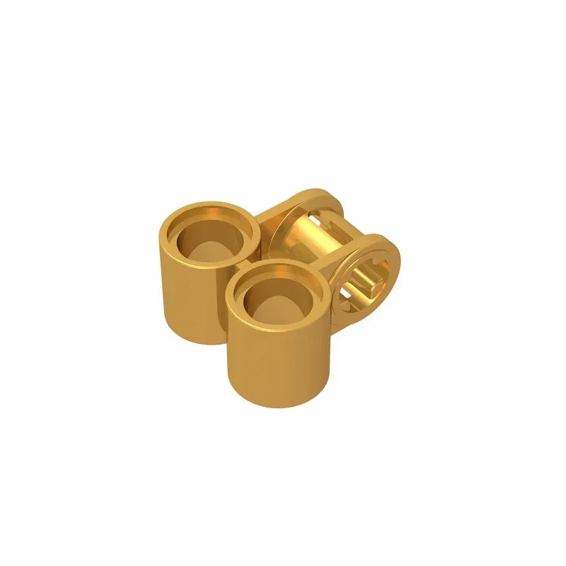 Color: RED - Gobricks GDS-927 Technical, Axle and Pin Connector Perpendicular Double compatible with lego 32291 pieces of children's DIY