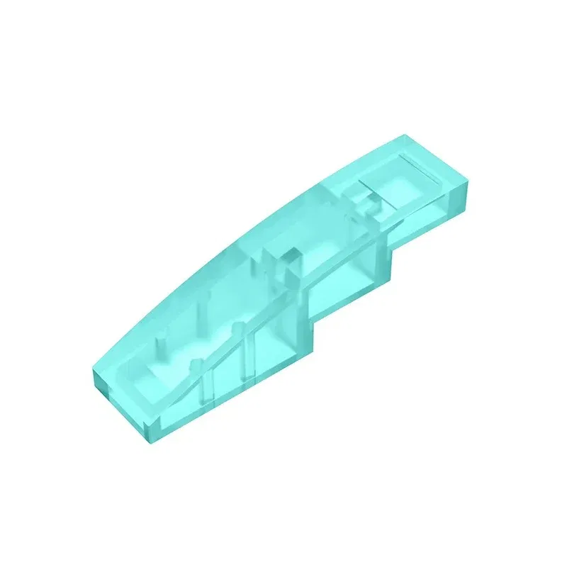 Color: Dark Red - Gobricks GDS-658 Slope, Curved 4 x 1 compatible with lego 11153 61678 pieces of children's DIY Educational Building Blocks