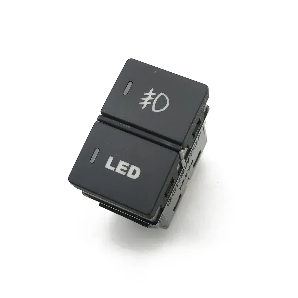 Color: Red - LED Light Car Dual Switch Front Fog Light Steering Wheel Heating Button With Wire For Honda CRV URV AVANCIER CITY Accessories