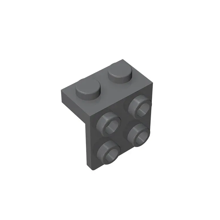 Color: Orange - Gobricks GDS-641 ANGLE PLATE 1X2 / 2X2 compatible with lego 44728 21712 92411 children's toys Assembles Building Blocks
