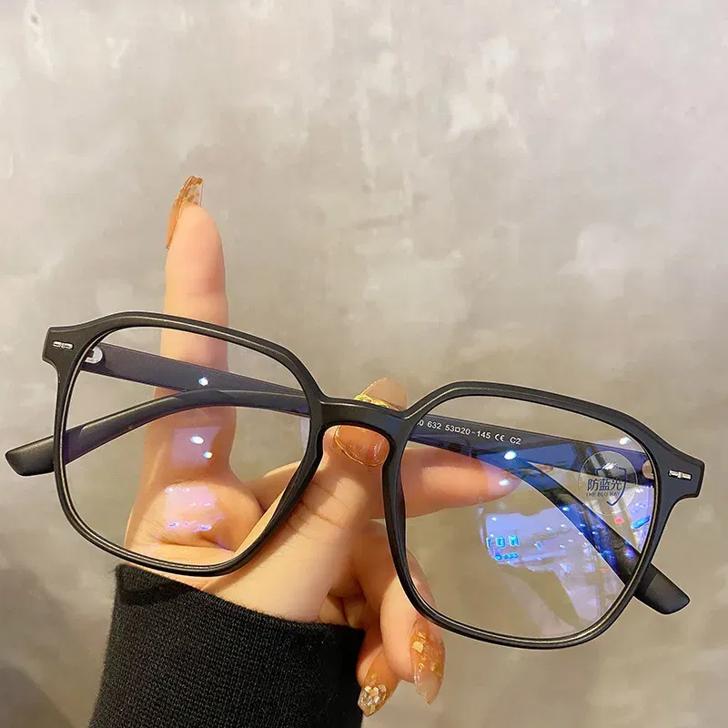 Frame Color: Clear, Ships From: CN - Square polygon Frame Plain glasses blue membrane Glasses all can match Men Women Fashion glasses lenses Blocking Glasses Eyewear
