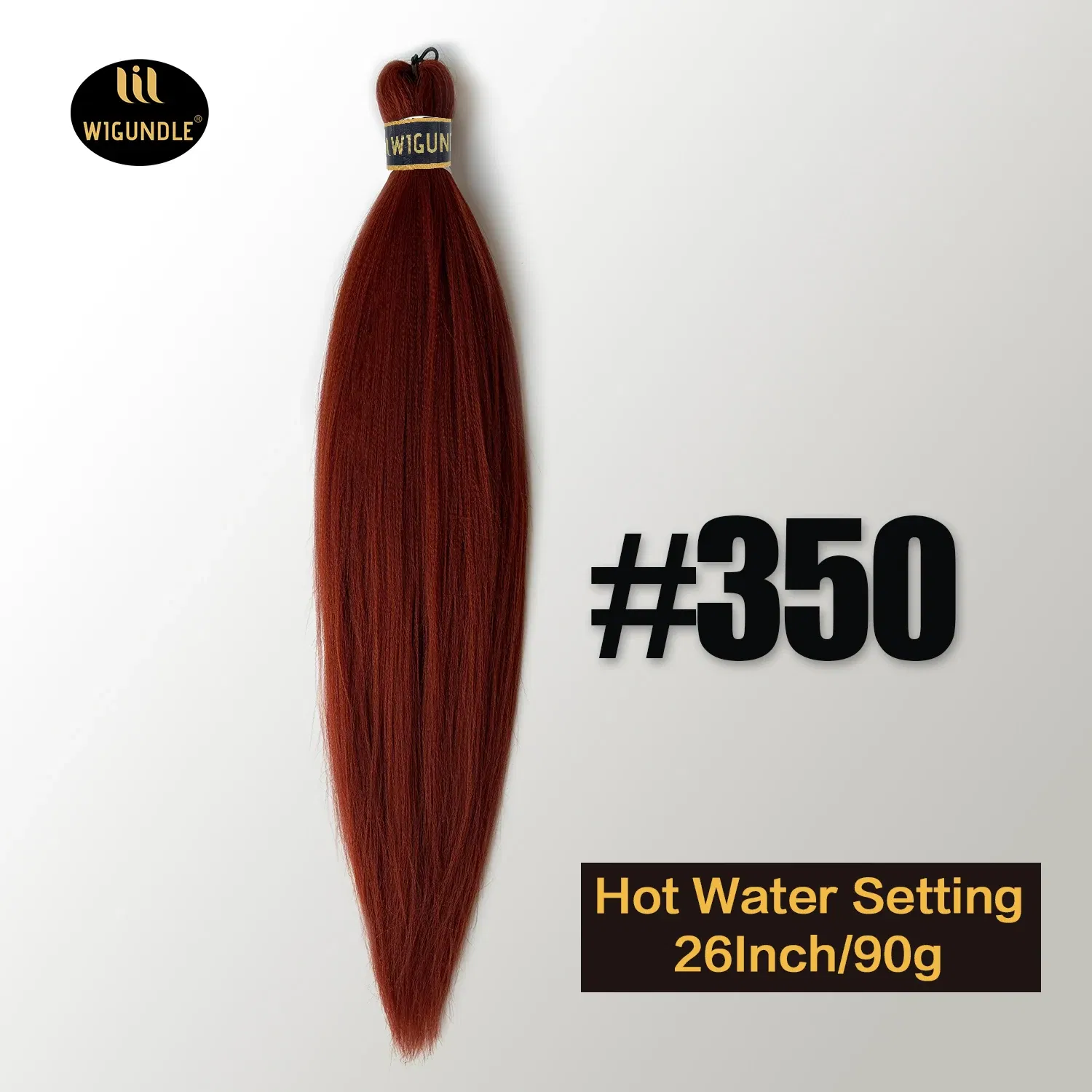 Color: 1B/30HL, Stretched Length: 26inches, Bulk Buy: 3Pcs/Lot - Kanekalon 26inch Hot Water Set Pre Stretched Jumbo Braiding Hair Box Twist Braids Synthetic Hair Extensions For Women Soft Yaki