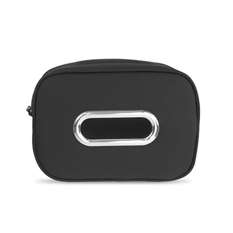 Color Name: Brown - 1pc PU Leather Car Tissue Box - Elegant Stitching, Durable Armrest Organizer, Compact Design, Efficient Space Use
