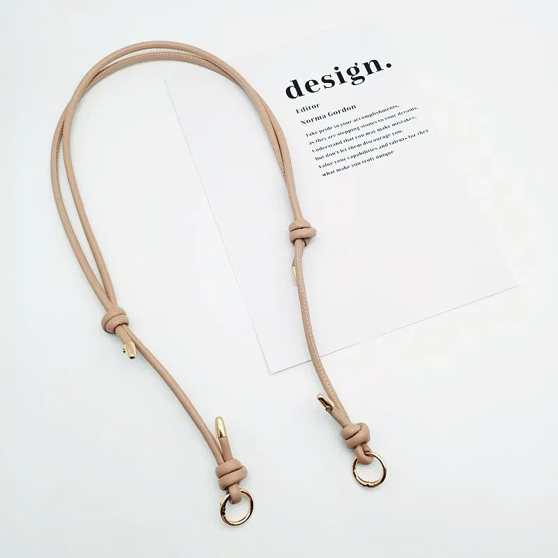 Color: Pink - Long Leather Shoulder Strap Crossbody Bag Adjustable Replacement Belt Handbag Strap Accessories DIY Bag Belt For Handbags