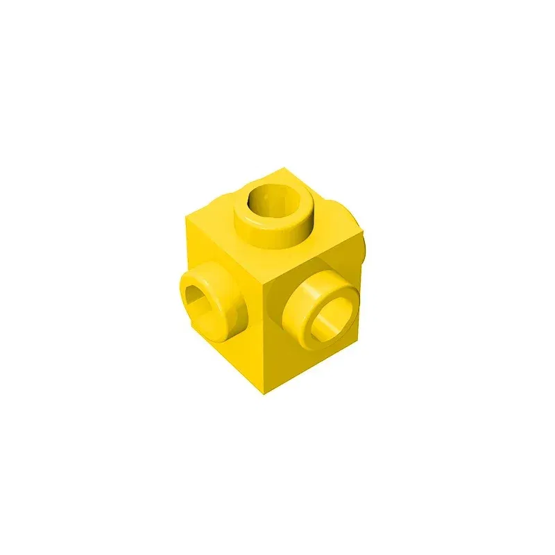 Color: Chocolate - Gobricks GDS-650 BRICK 1X1 W. 4 KNOBS compatible with lego 4733 children's DIY Educational Building Blocks Technical